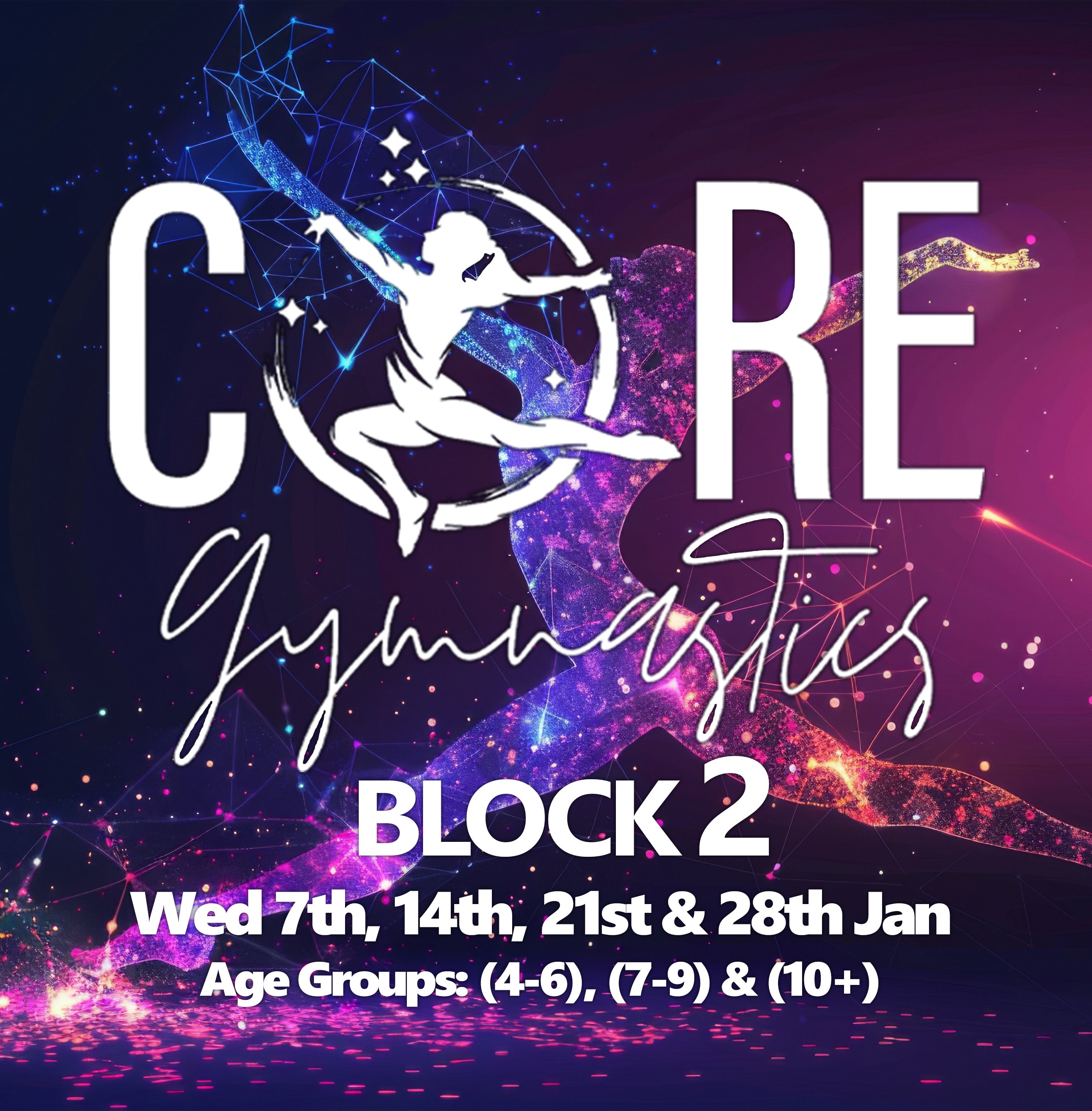 Core Gymnastics Block 2 January 7th - January 28th